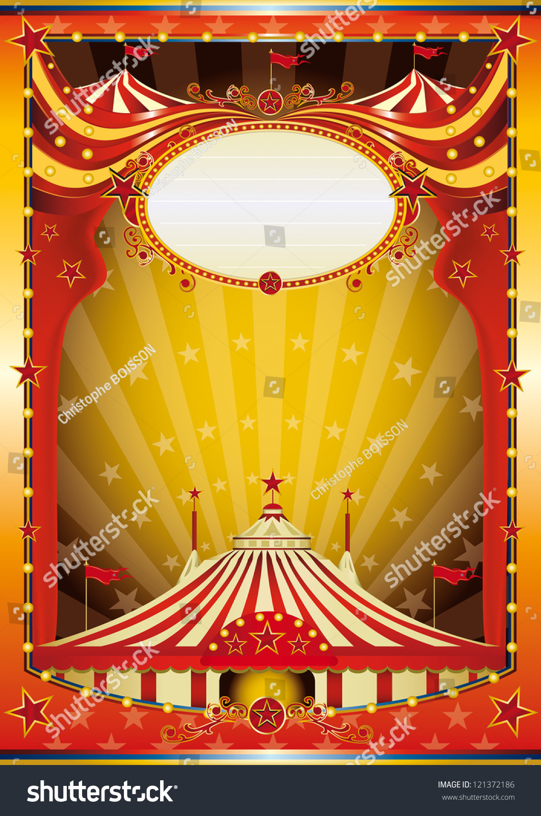 Multicolor Background Circus Color Circus Big Stock Vector (Royalty ...