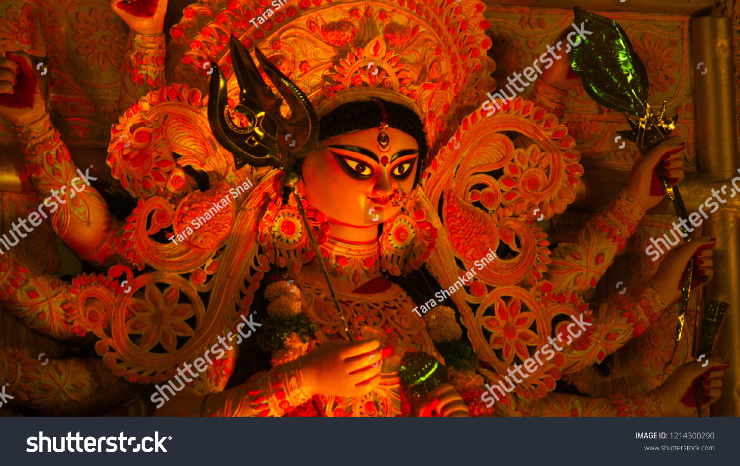 Dussera Devi Durga Puja Kolkat West Stock Photo 1214300290 | Shutterstock