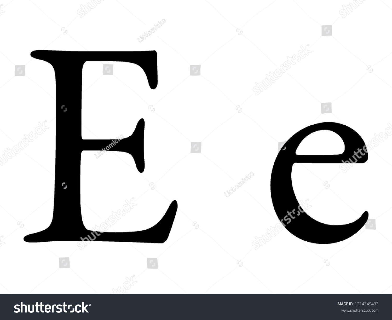 Russian Cyrillic Alphabet Letter Yeh Stock Vector (Royalty Free ...