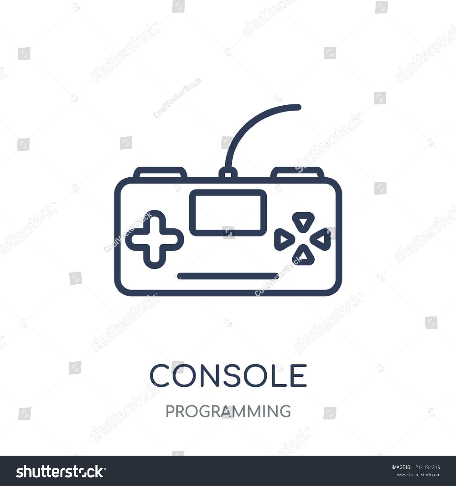 Console Icon Console Linear Symbol Design Stock Vector (Royalty Free ...