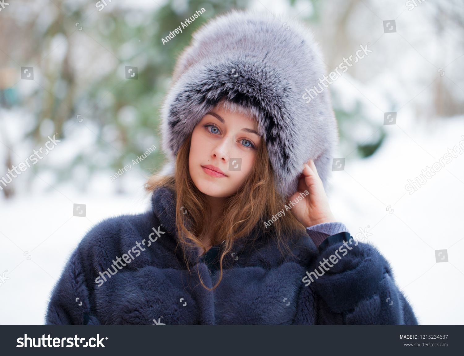 blue mink hat