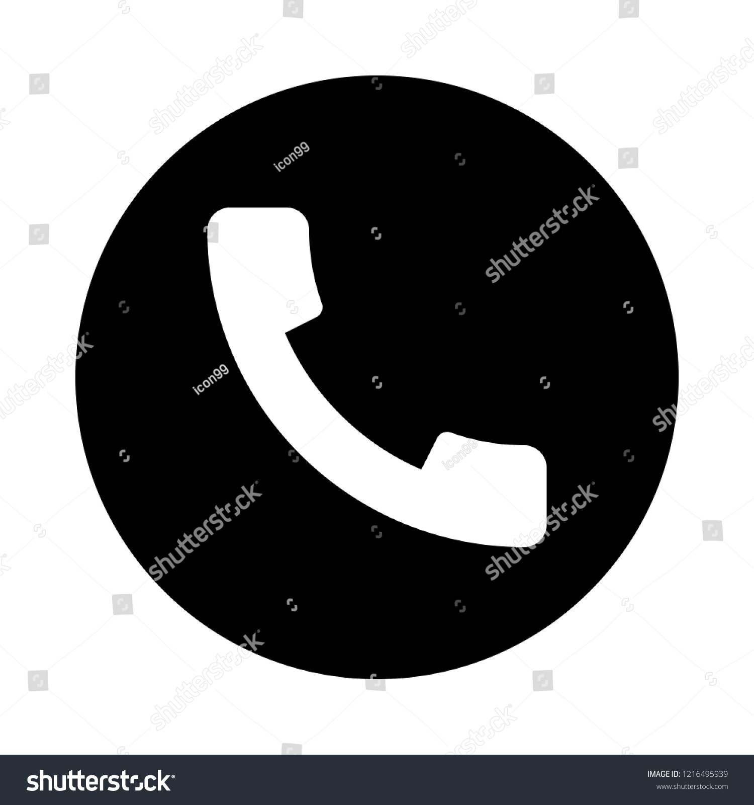 Phone Call Symbol Stock Vector (Royalty Free) 1216495939 | Shutterstock