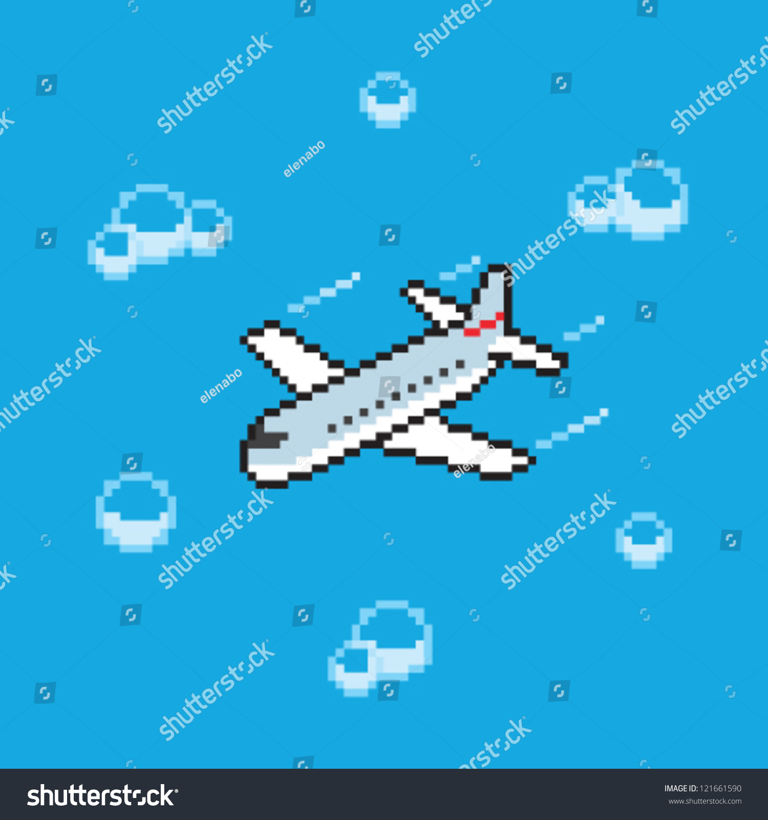 Пиксельный самолетик