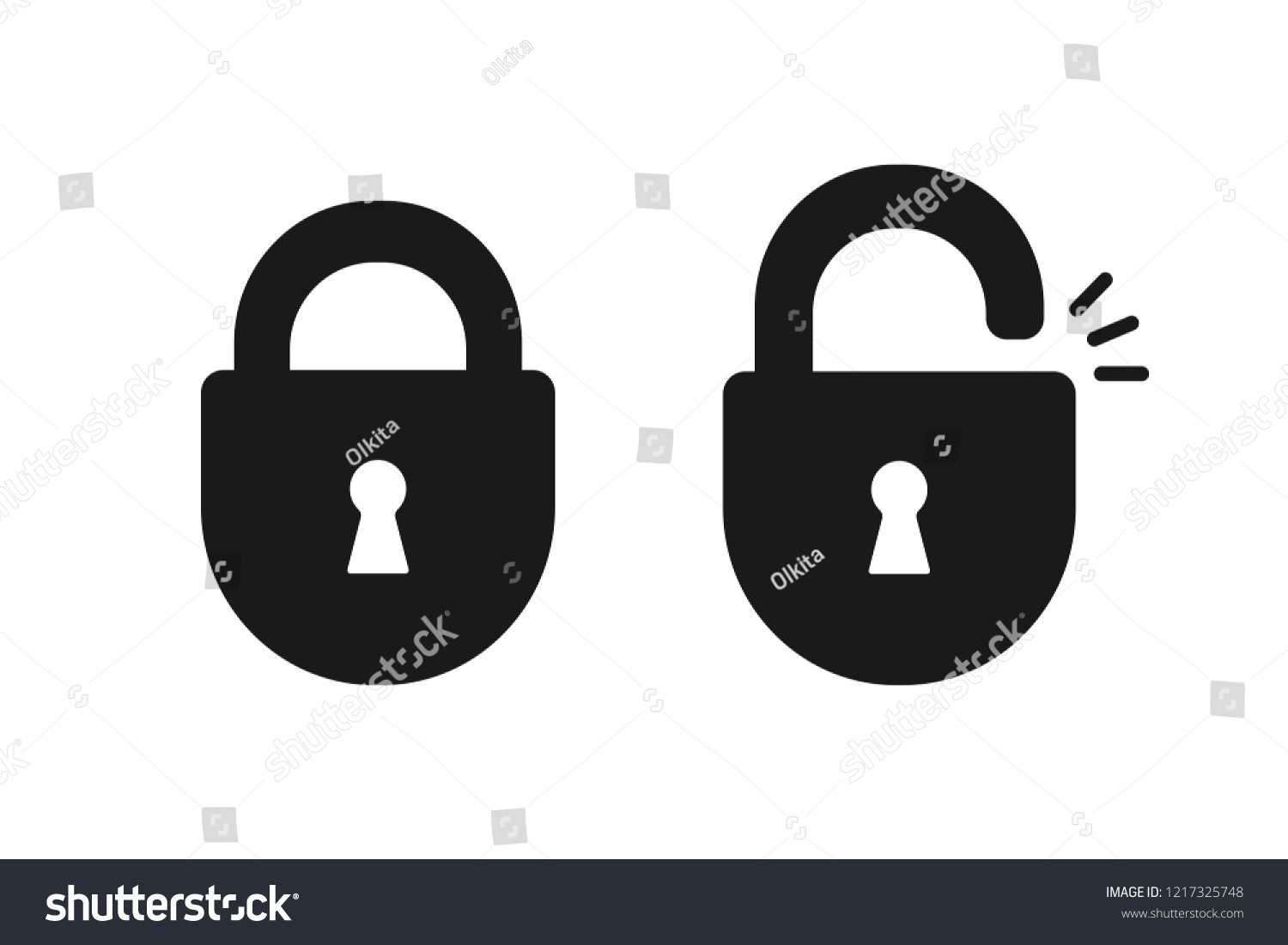 Наклейки Lock/Unlock