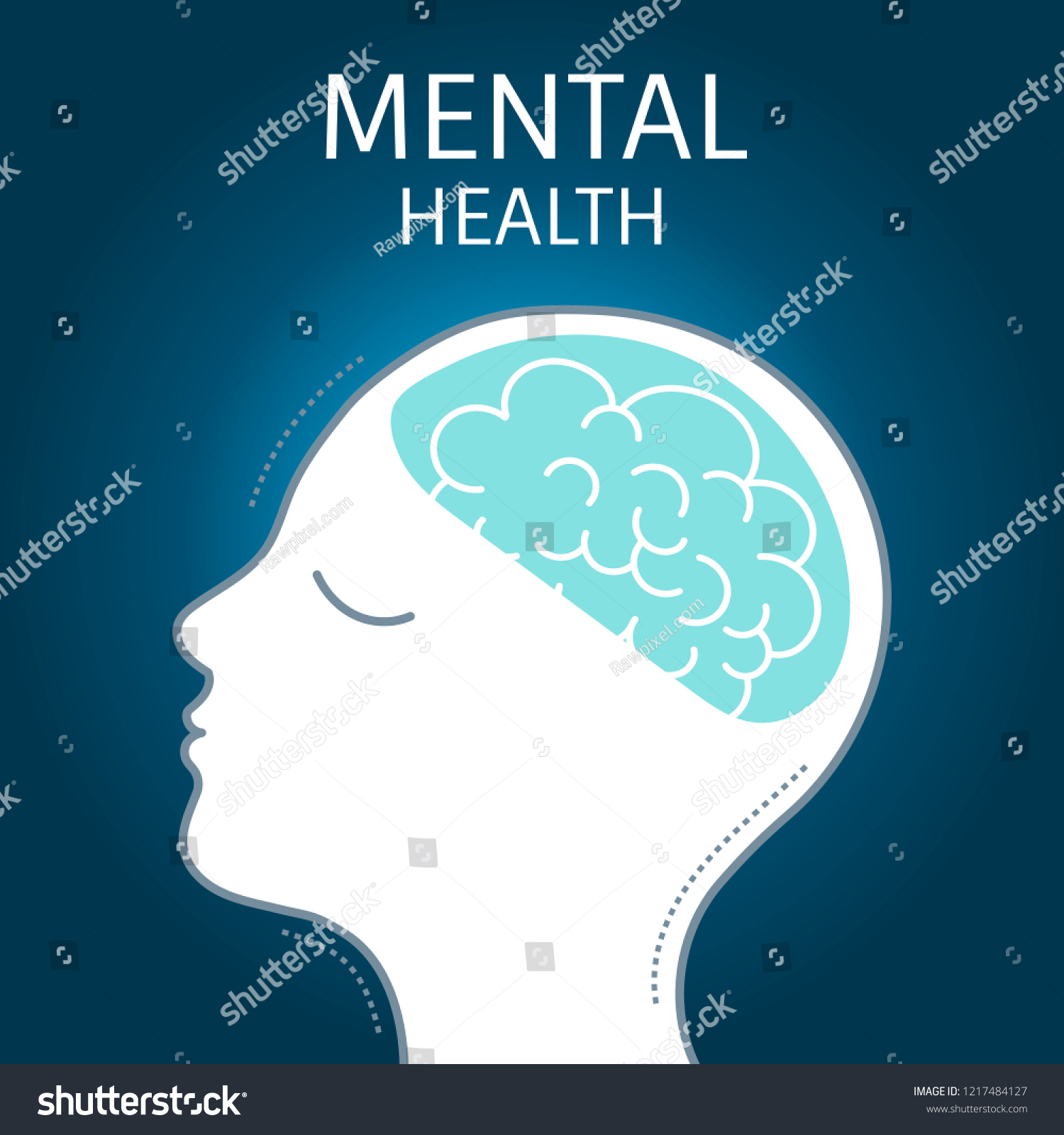 Mental Health Awareness Icon Vector Stock Vector (royalty Free 