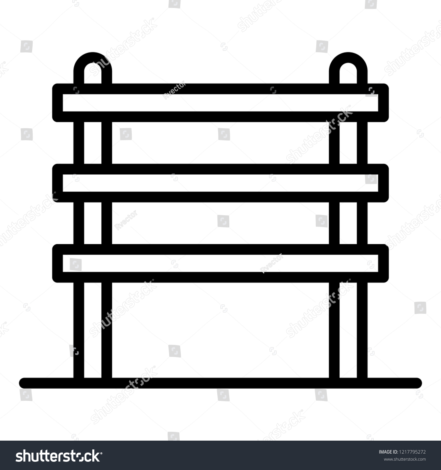 Construction Scaffold Icon Outline Illustration Construction Stock ...