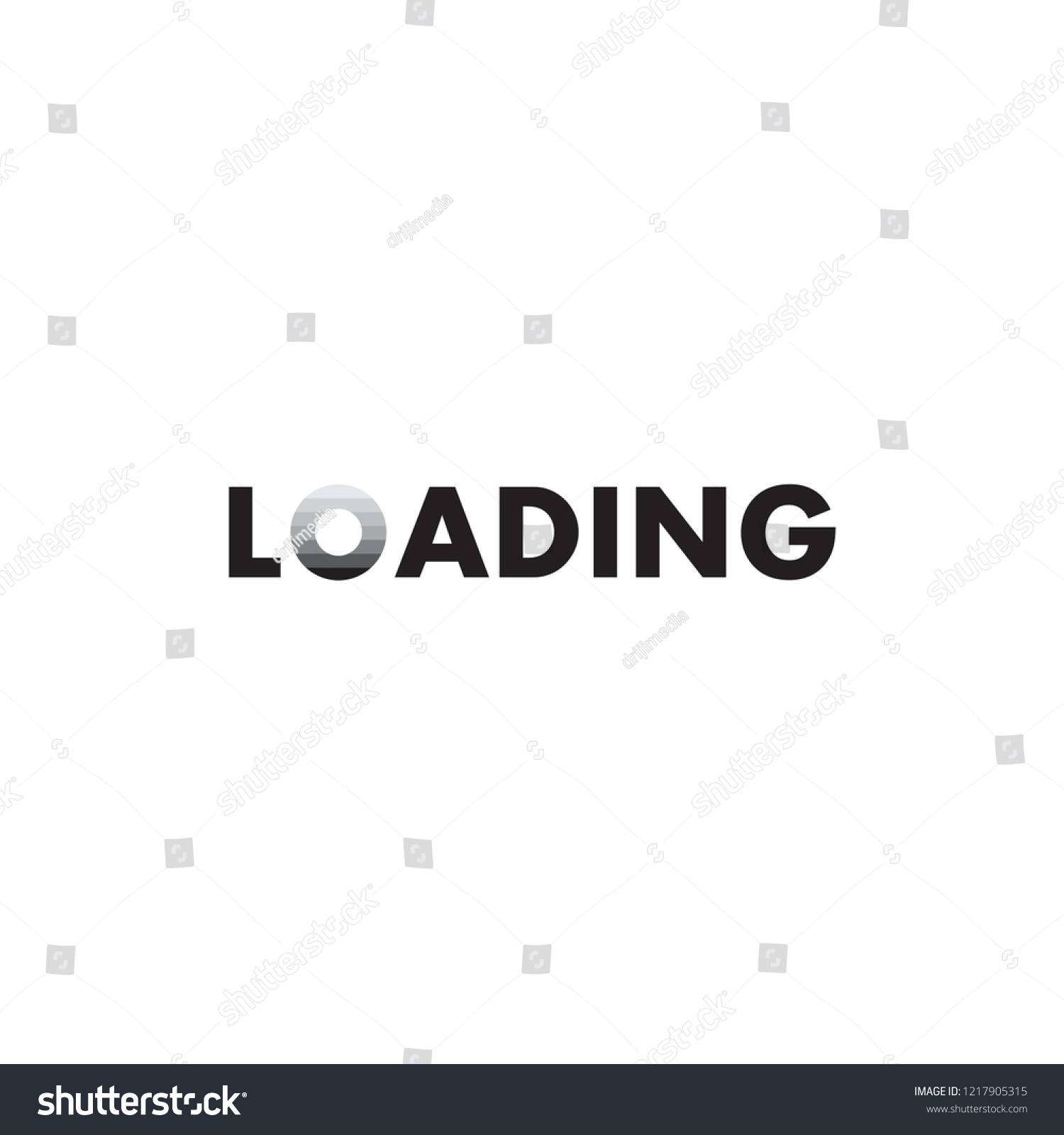 Loading Word Design Stock Vector (Royalty Free) 1217905315 | Shutterstock