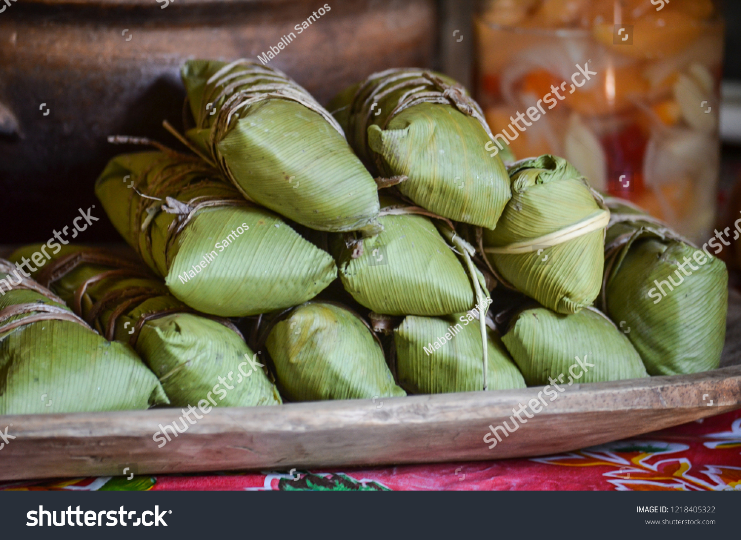 Bollos De Maiz Traditional Food Panama Stock Photo 1218405322 ...