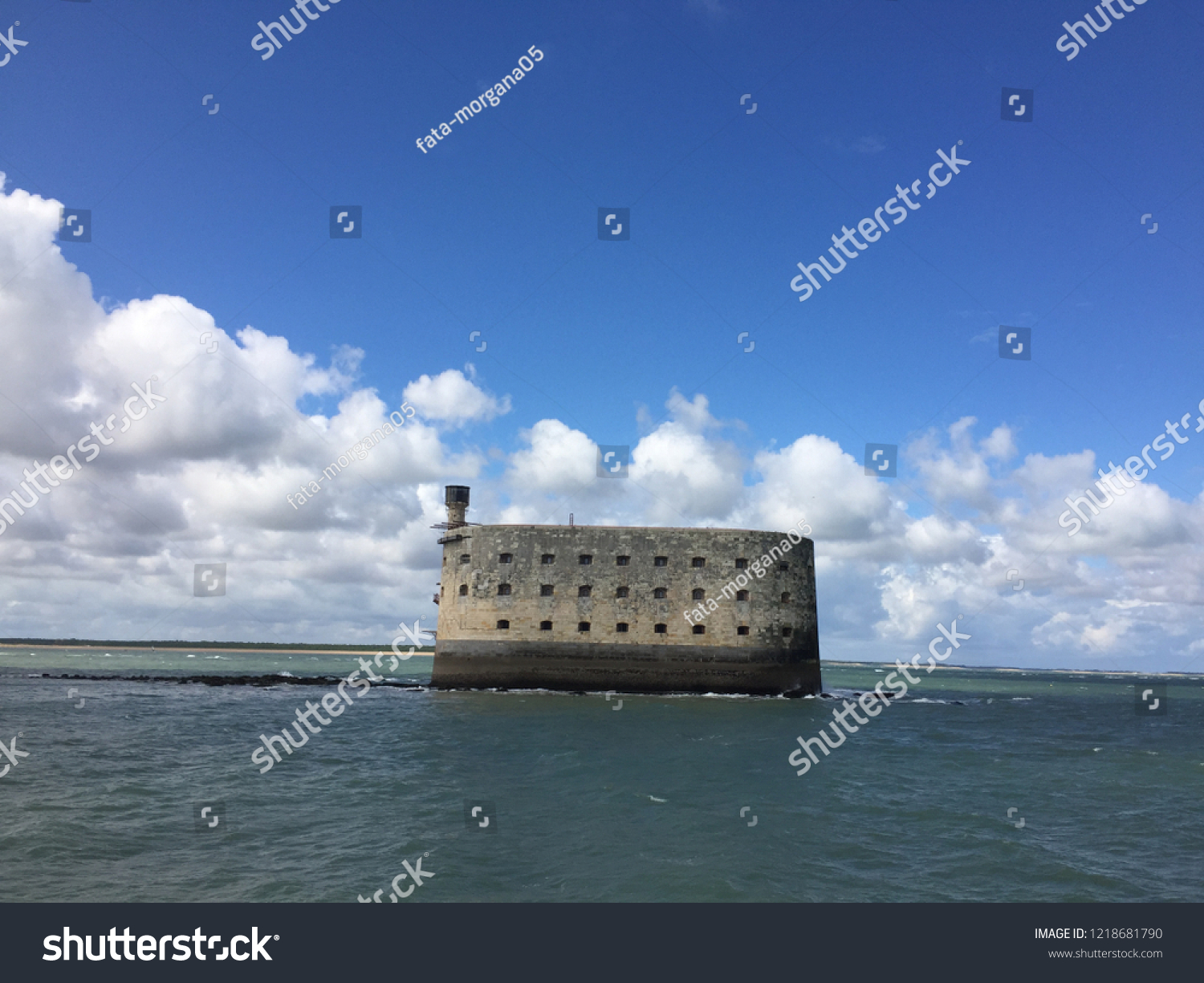 Fortress Famous Historical Building Fort Boyard Stock Photo 1218681790 ...