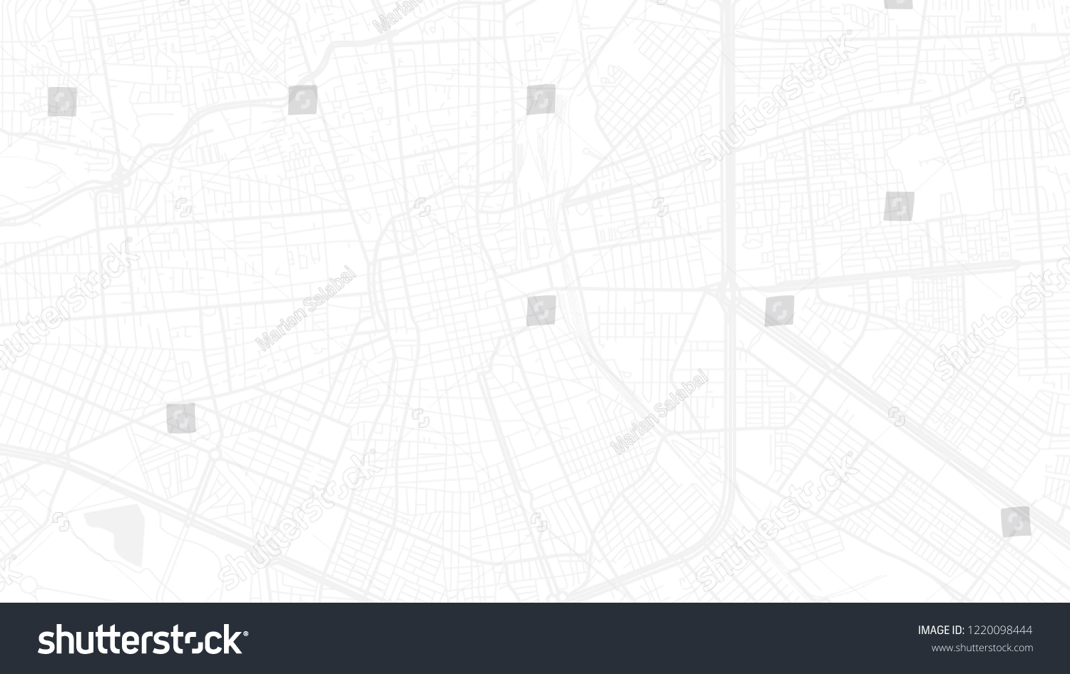 Design Art White Map City San Stock Vector (Royalty Free) 1220098444 ...