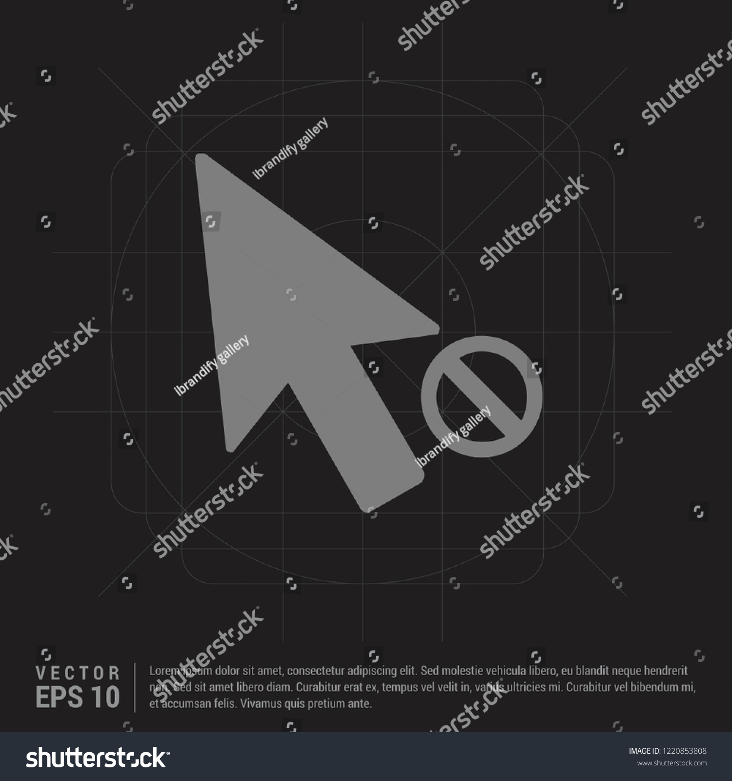 Cursor Icon Black Creative Background Free Stock Vector (Royalty Free