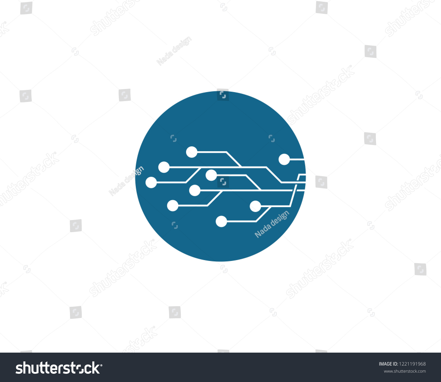 Circuit Logo Illustration Stock Vector (Royalty Free) 1221191968 ...