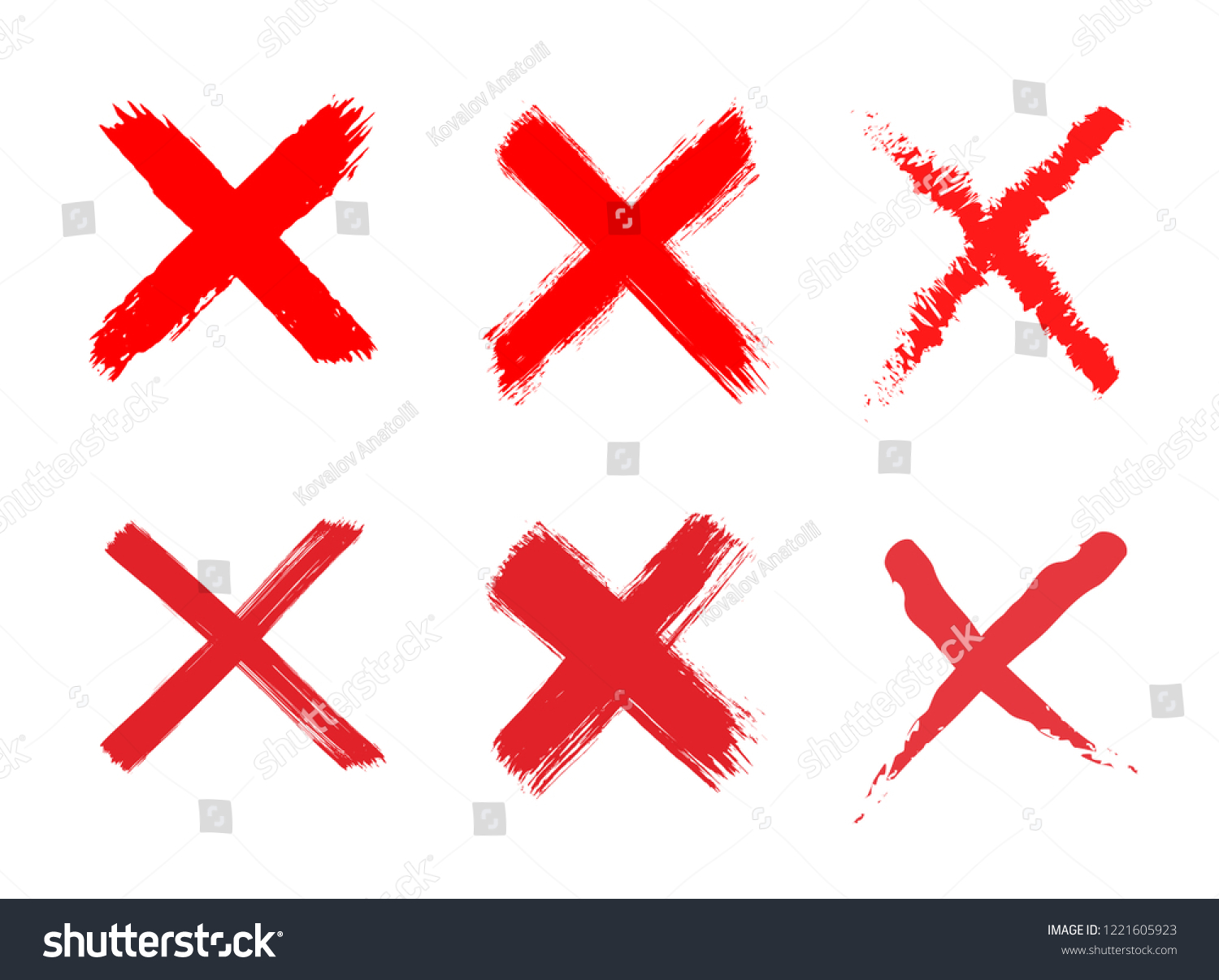 set-x-red-cross-vector-illustration-stock-vector-royalty-free-1221605923-shutterstock