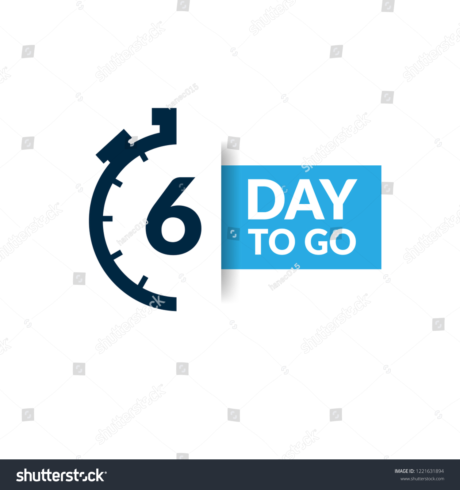 6 Day Go Labelsignbutton Vector Stock Stock Vector (Royalty Free ...