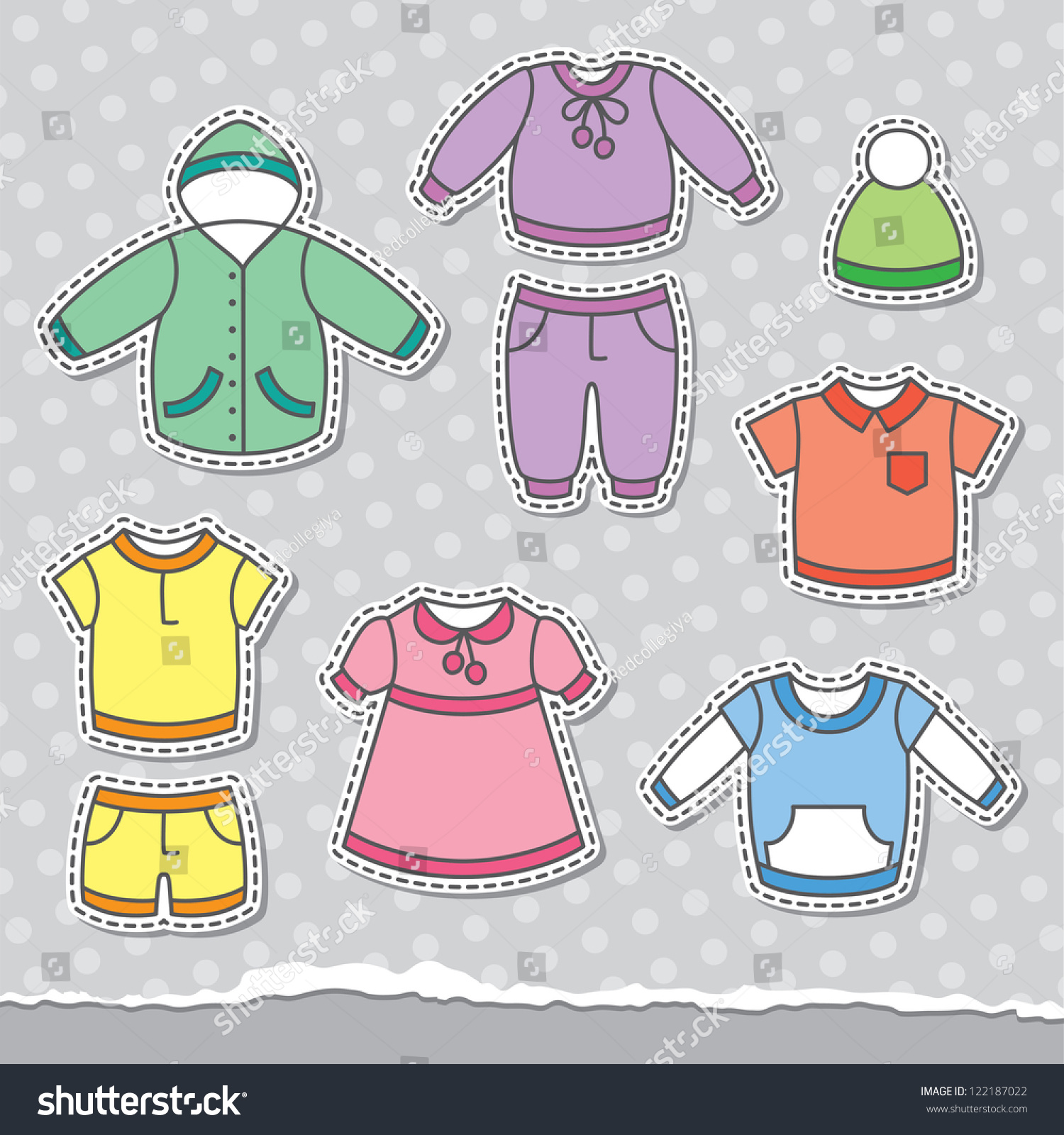 Нарисованная одежда для детей