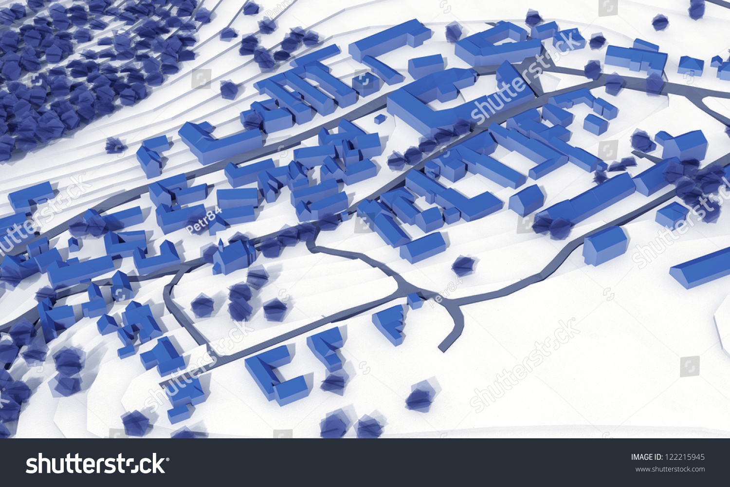 City Master Plan Aerial View Stock Illustration 122215945 | Shutterstock