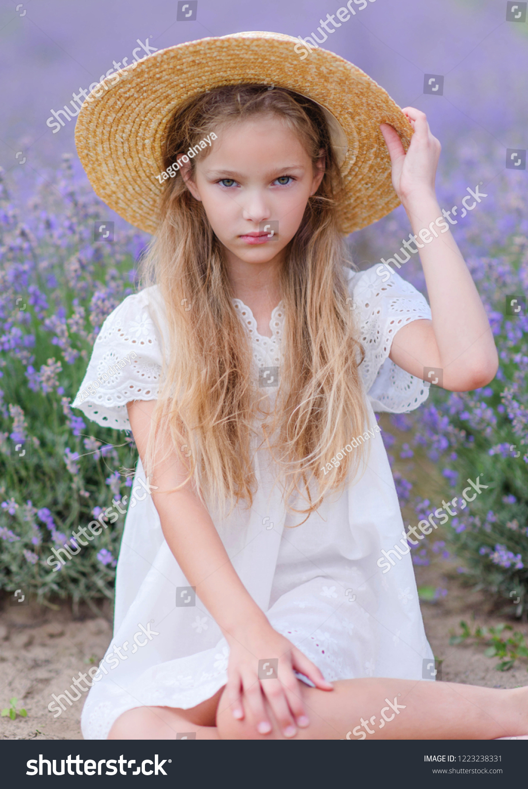 Portrait Little Girl Outdoors Summer Stock Photo 1223238331 | Shutterstock