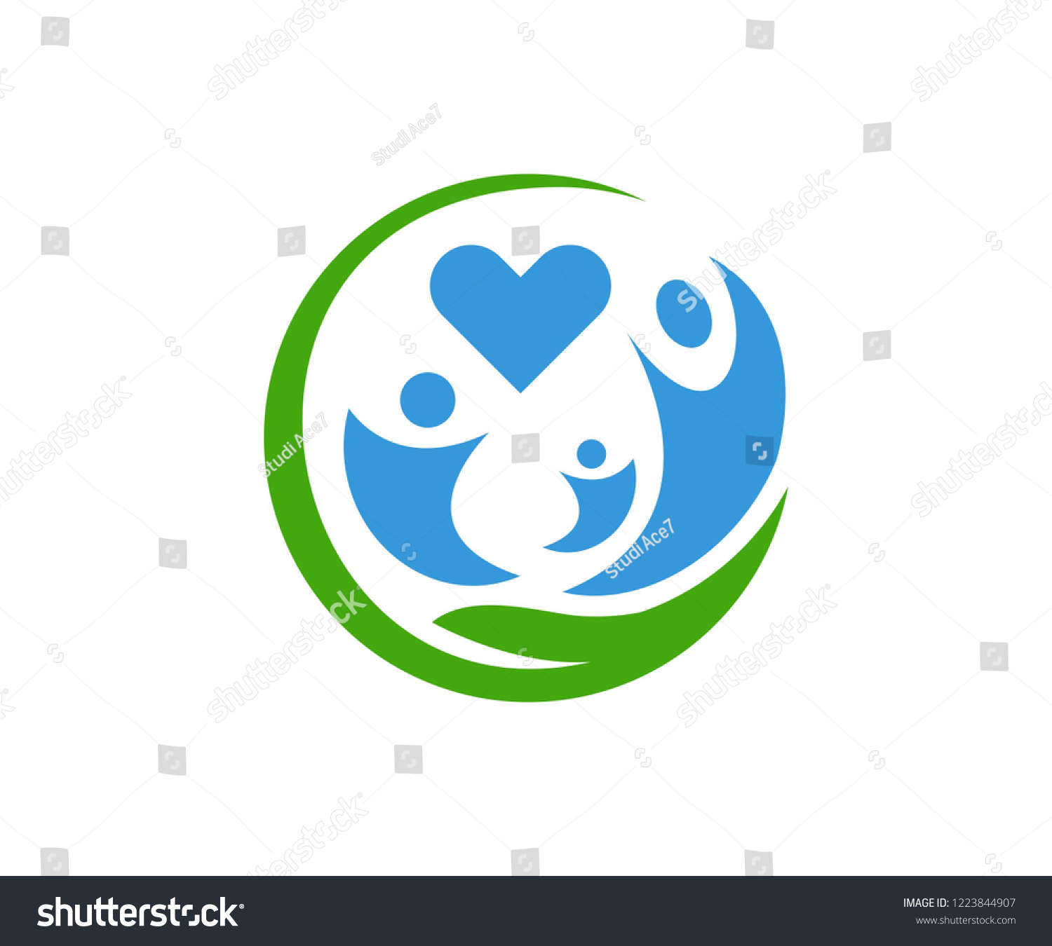 Family Life Logo Designs Stock Vector (Royalty Free) 1223844907 ...