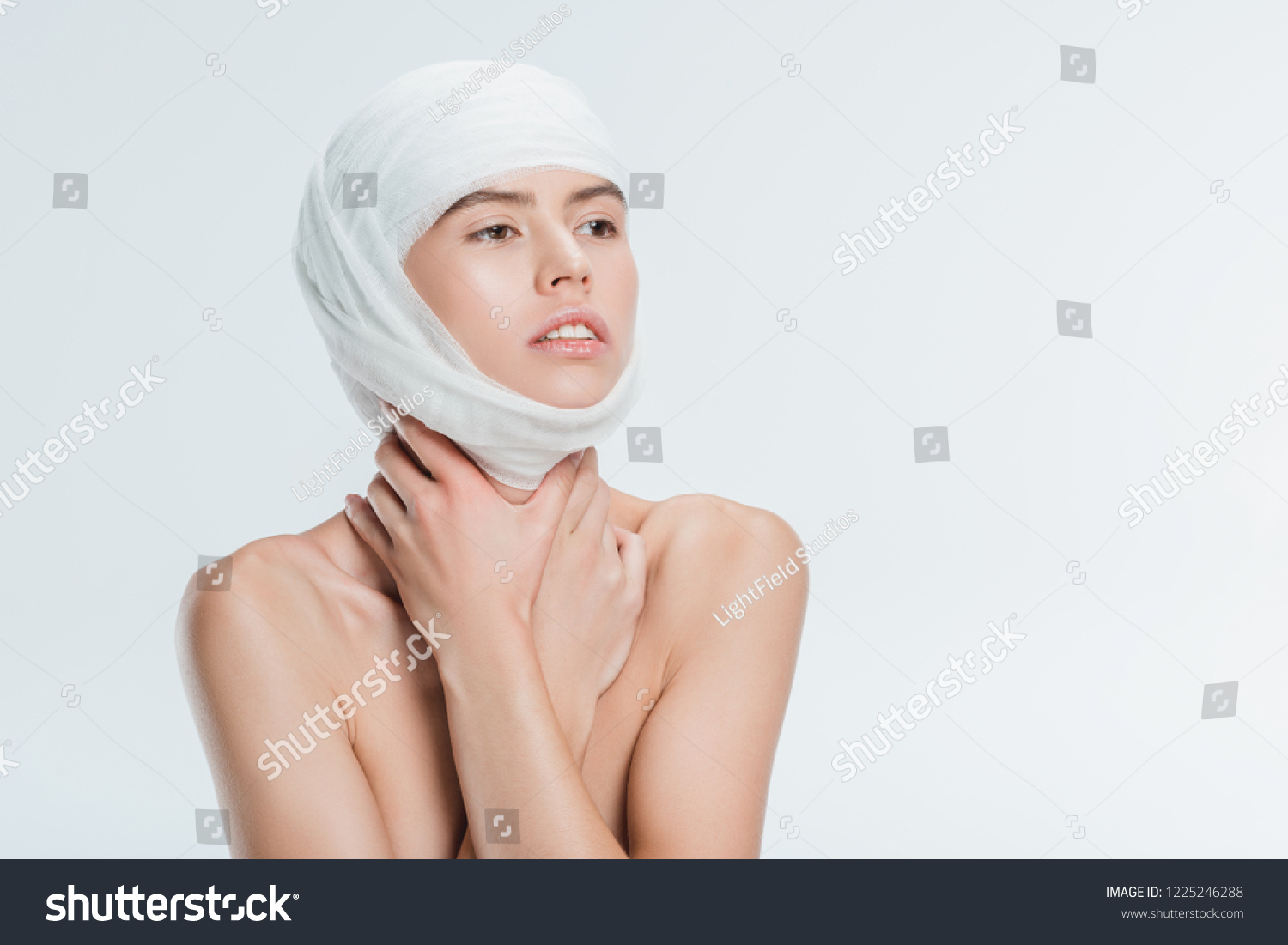 Nude Woman Bandages On Head After Stock Photo Shutterstock