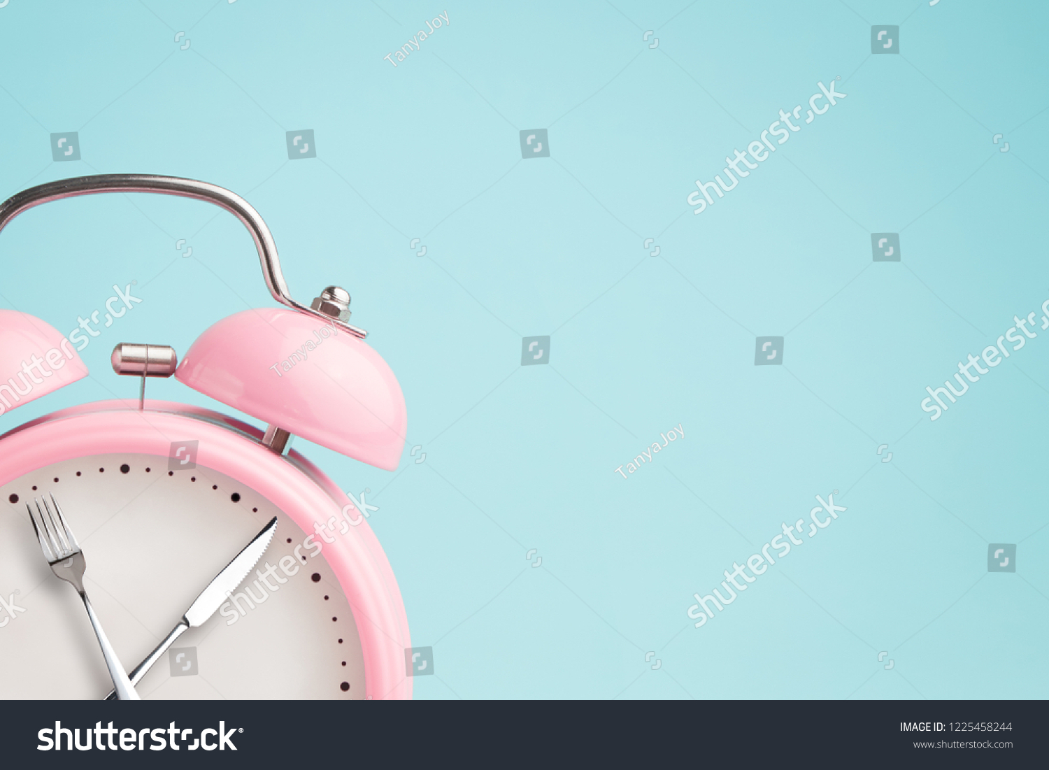 Alarm Clock Fork Knife Instead Clock Stock Photo 1225458244 Shutterstock Alarm Clock Fork Knife Instead Clock Stock Photo 1225458244 Shutterstock