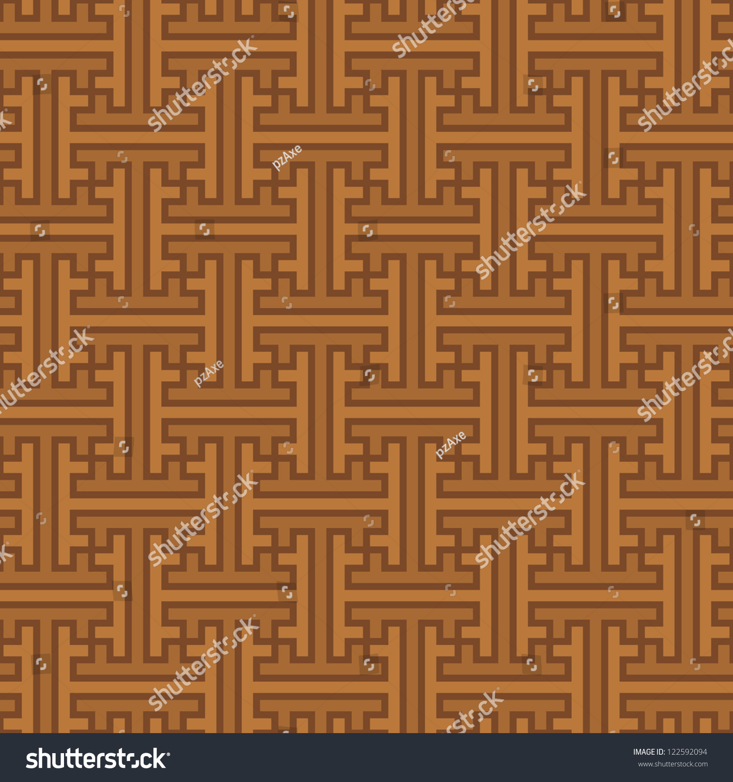 Vector Background Seamless Ethnic Pattern Swastikas Stock Vector ...