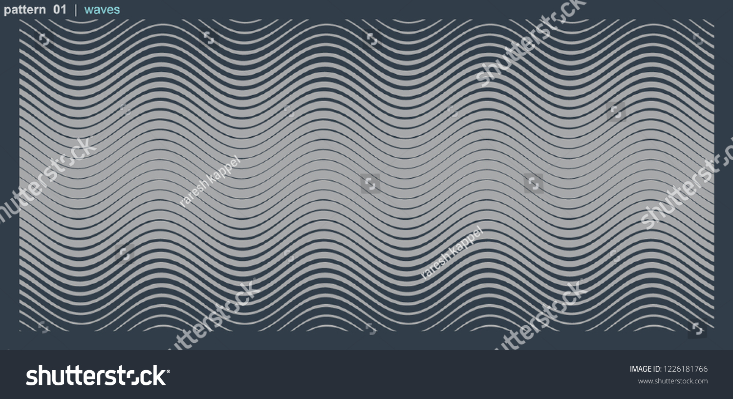 Vector Wave Pattern Stock Vector (Royalty Free) 1226181766 | Shutterstock
