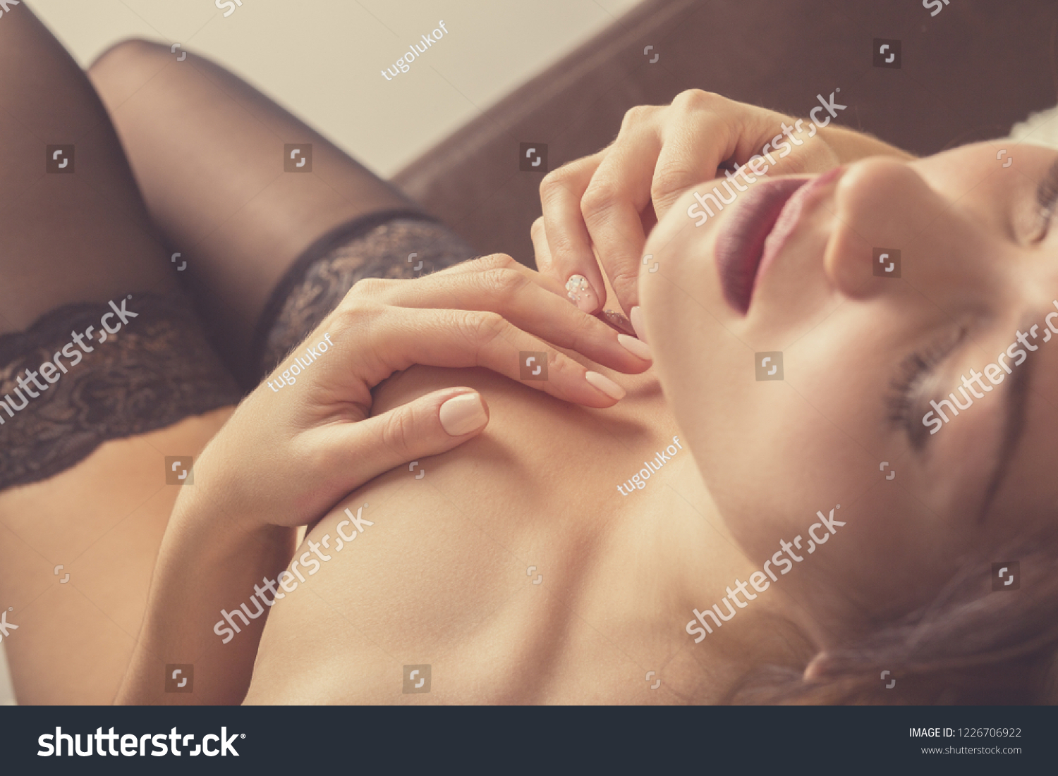 Sensual Aroused Nude Woman Lying On Stock Photo 1216634212 Shutterstock