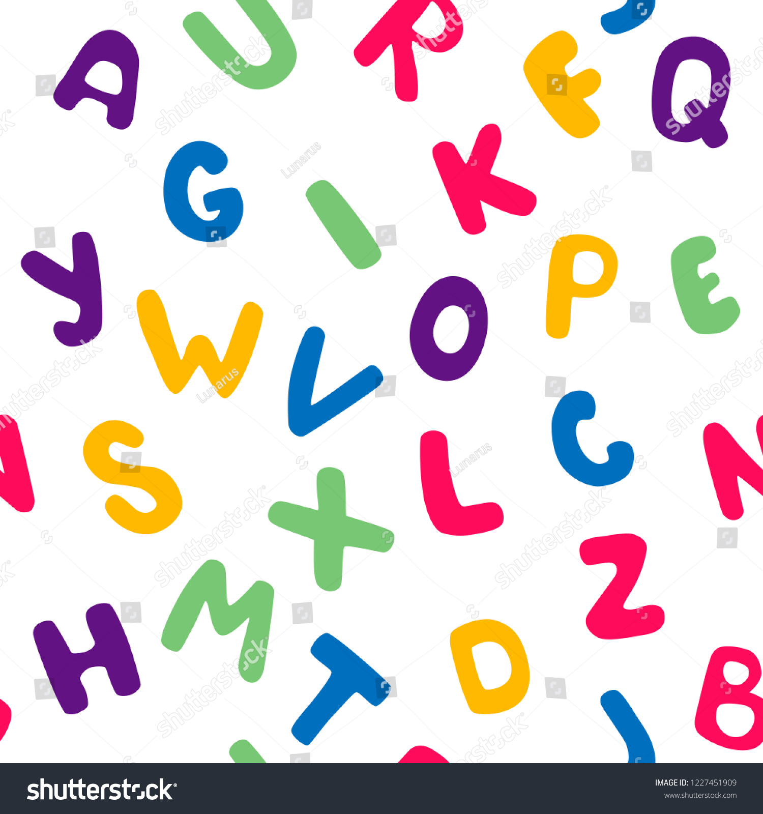 Alphabet Background Seamless Stock Vector (Royalty Free) 1227451909 ...