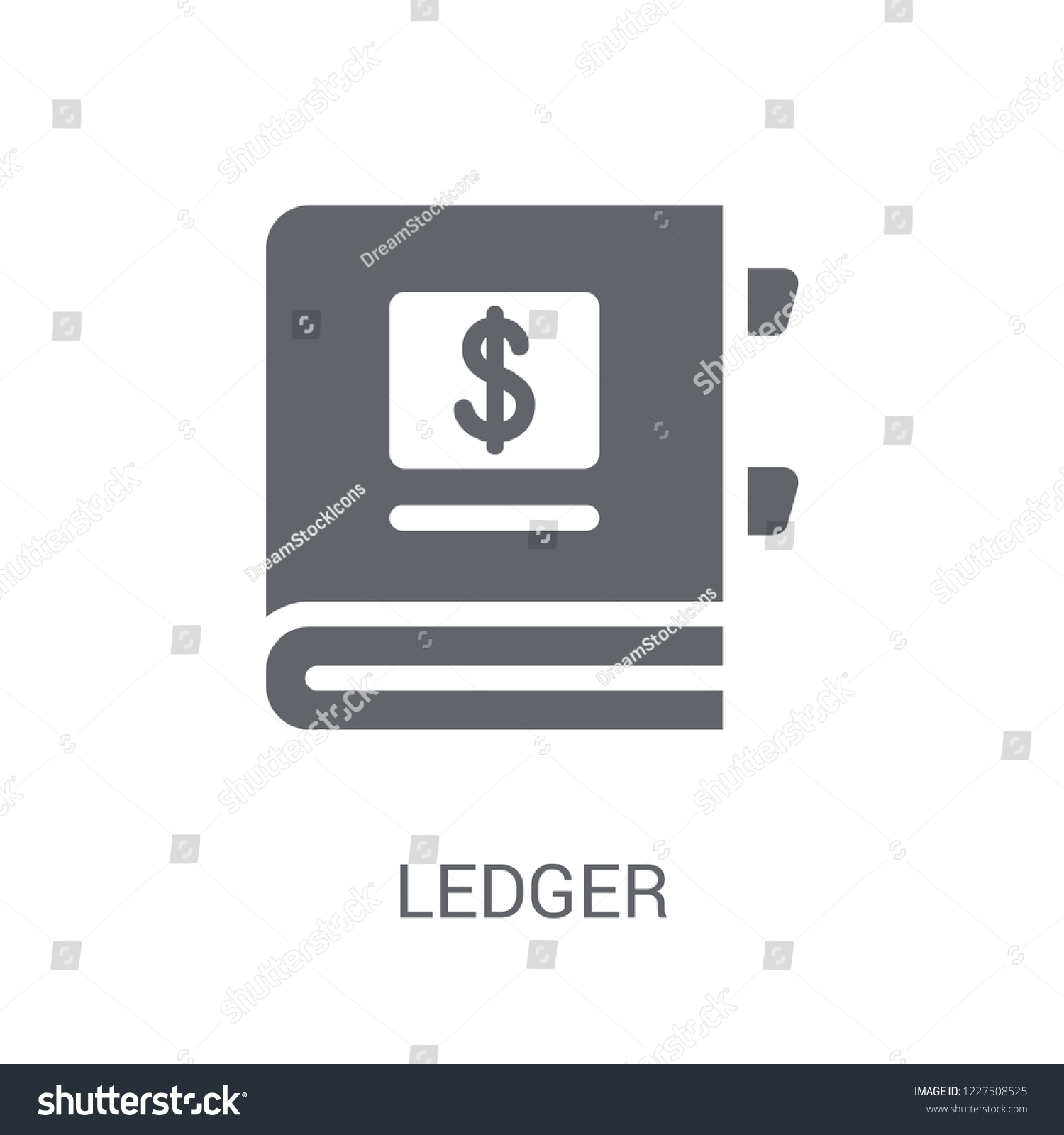 Ledger Icon Trendy Ledger Logo Concept Stock Vector (Royalty Free ...