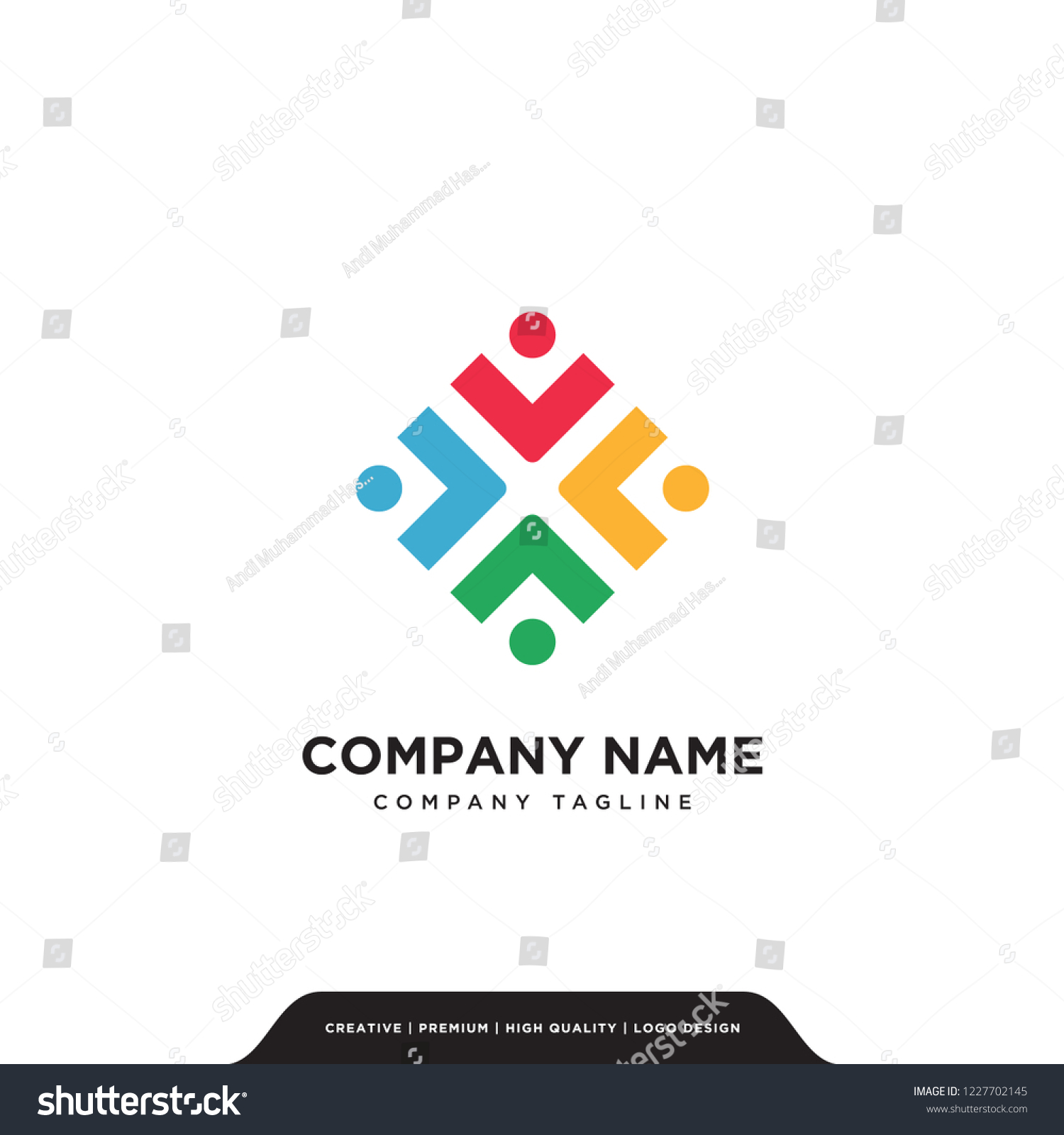 Unite Employee Logo Company Vector Stock Vector (Royalty Free ...