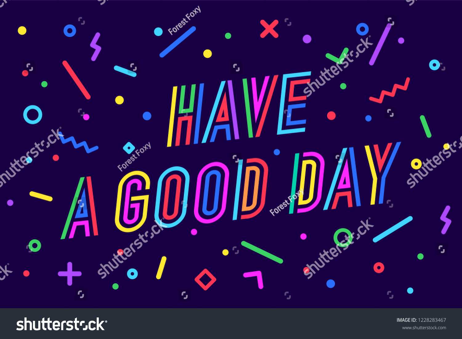 Have Good Day Greeting Card Banner Stock Vector (Royalty Free ...