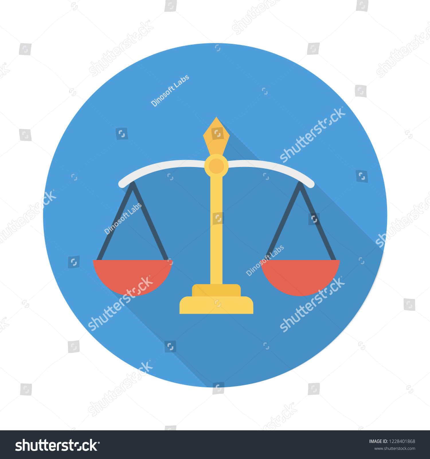 Balance Scale Justice Stock Vector (Royalty Free) 1228401868 | Shutterstock