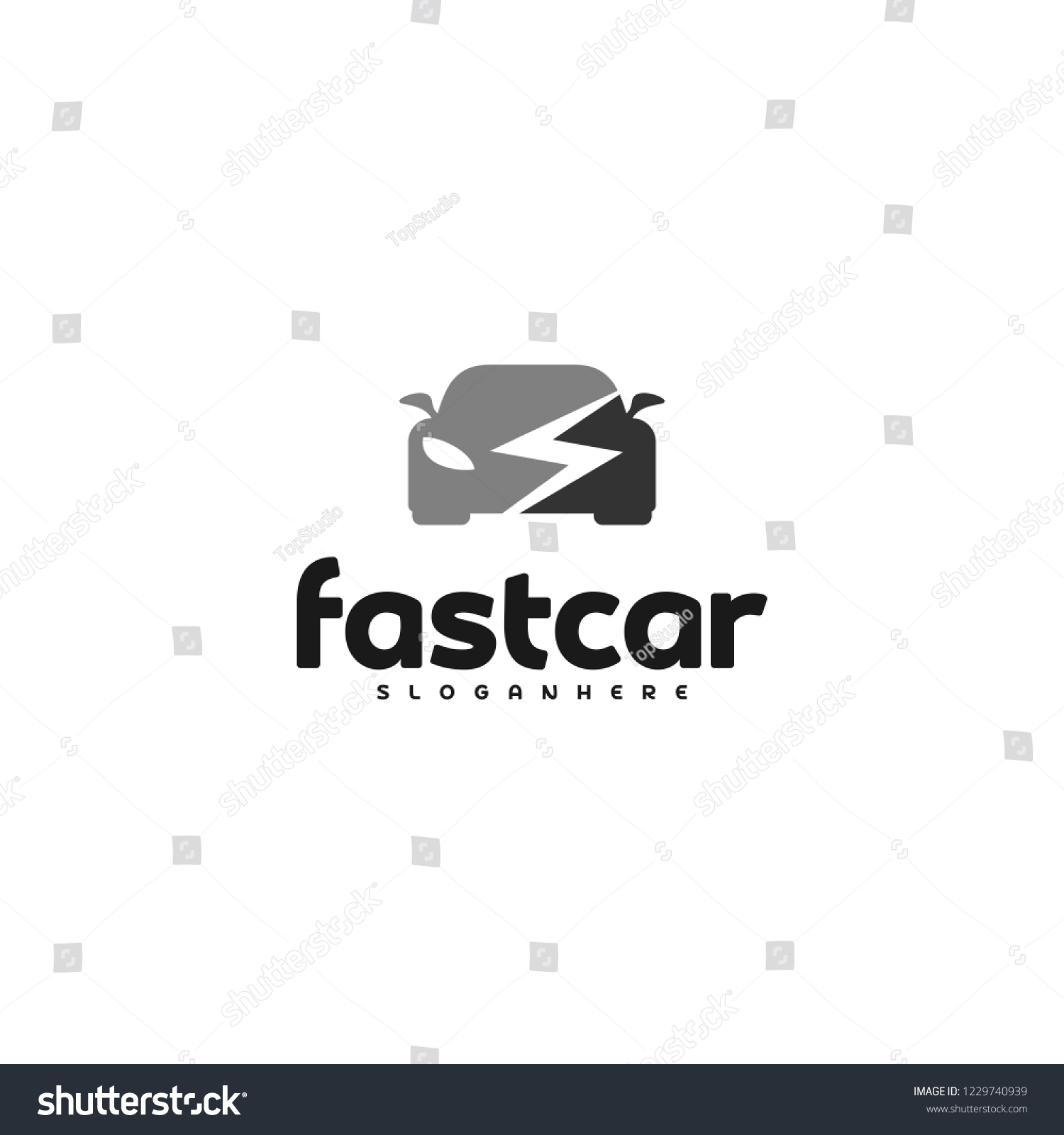 Fast Car Automotive Logo Design Template Stock Vector (Royalty Free ...