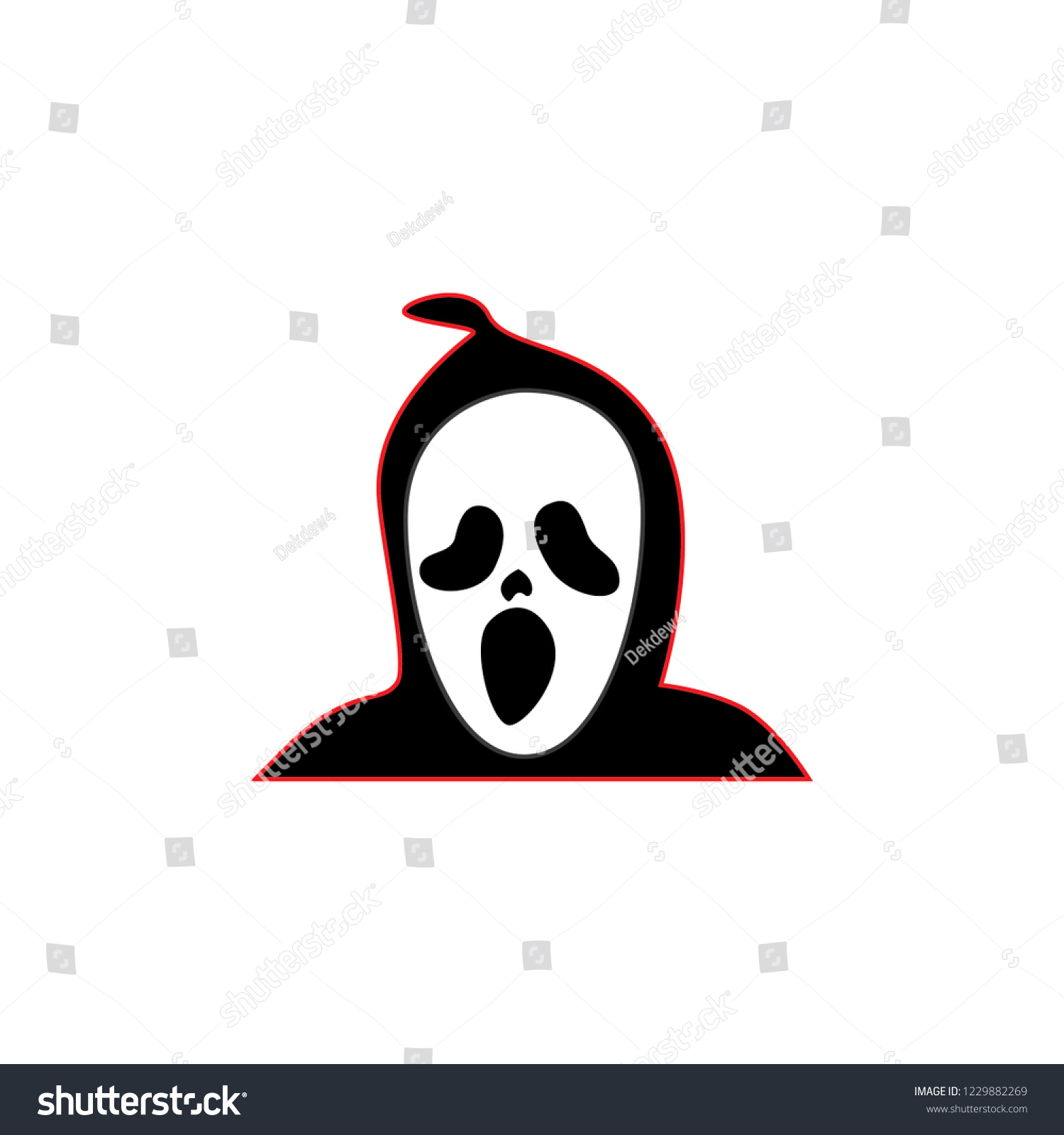 Grims Reaper Cartoon Character Vector Illustration Stock Vector ...