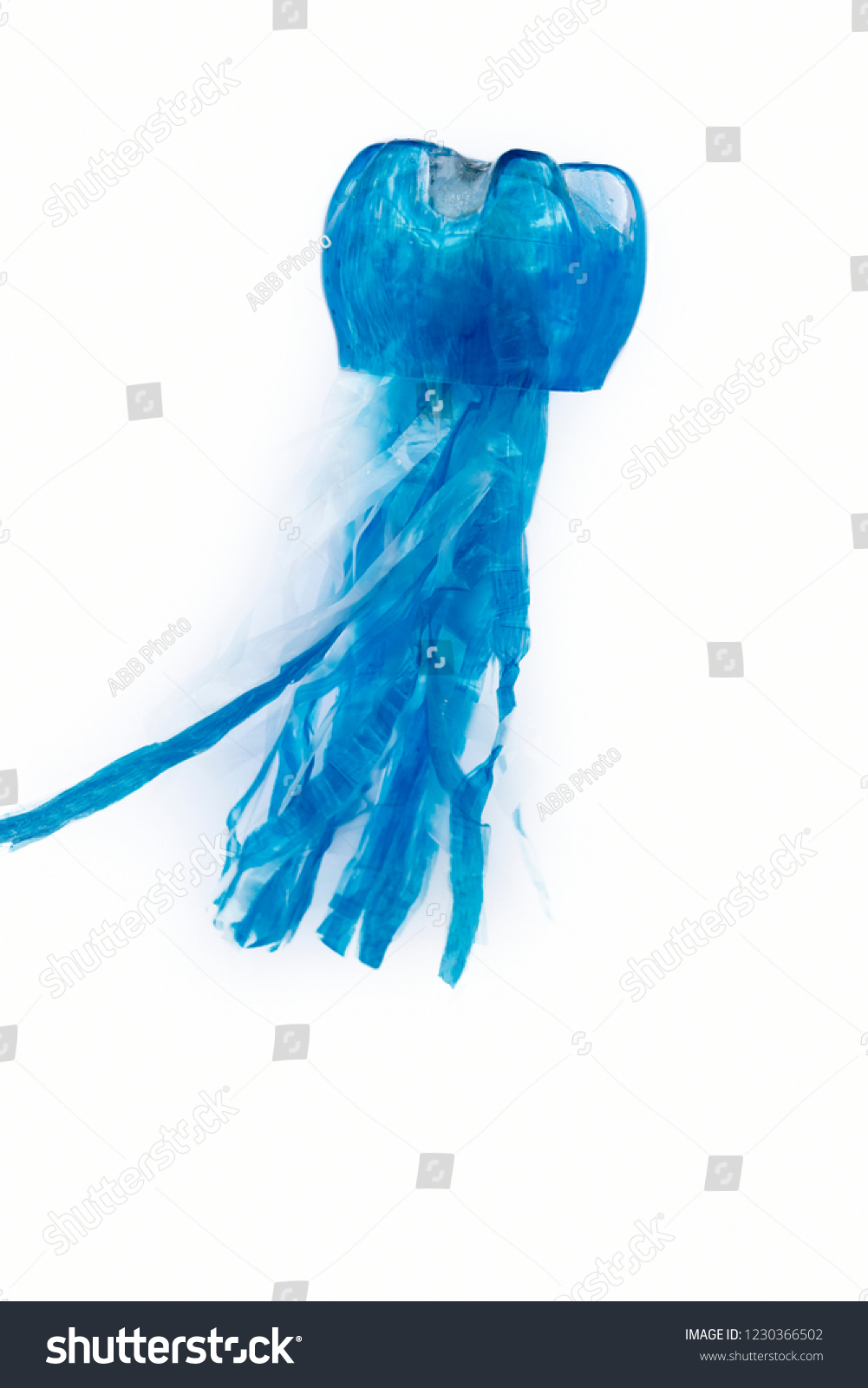 Plastic Bottle Recycled Jellyfish Figure Reuse Stock Photo 1230366502