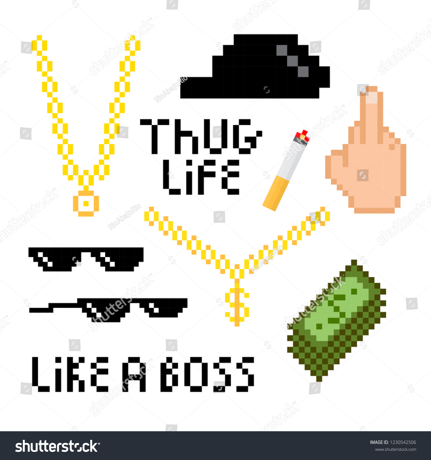 thug life pixel