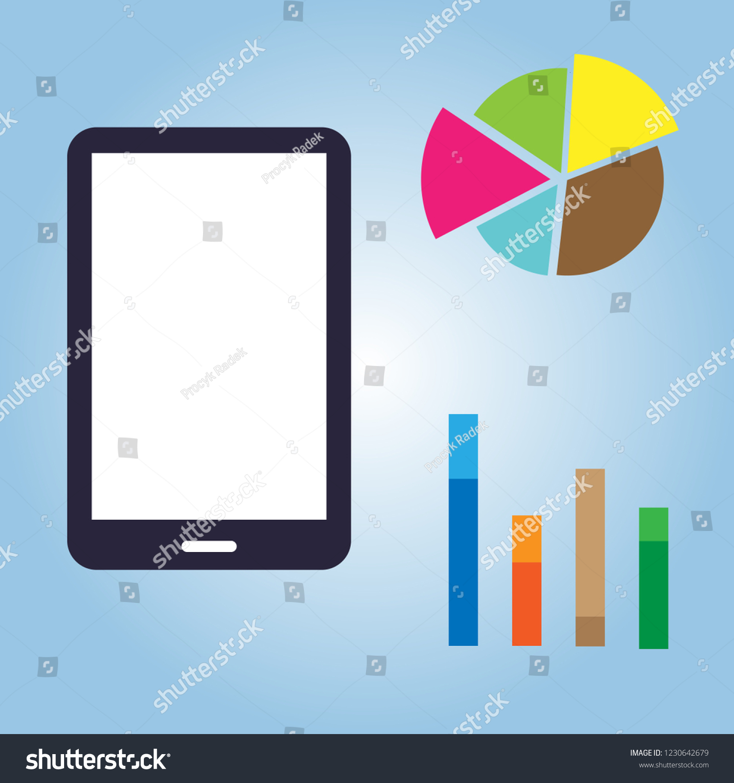 Illustration Business Graph Analysis Vector Company Stock Vector Royalty Free 1230642679 1833