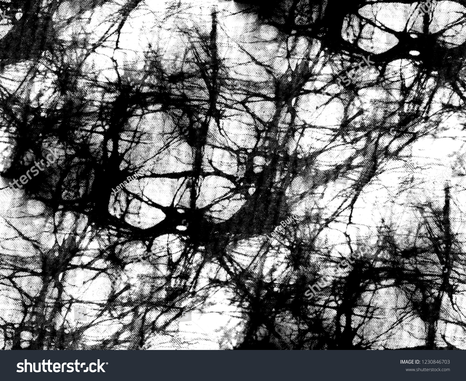 Black White Batik Fabric Seamless Texture Stock Illustration 1230846703 