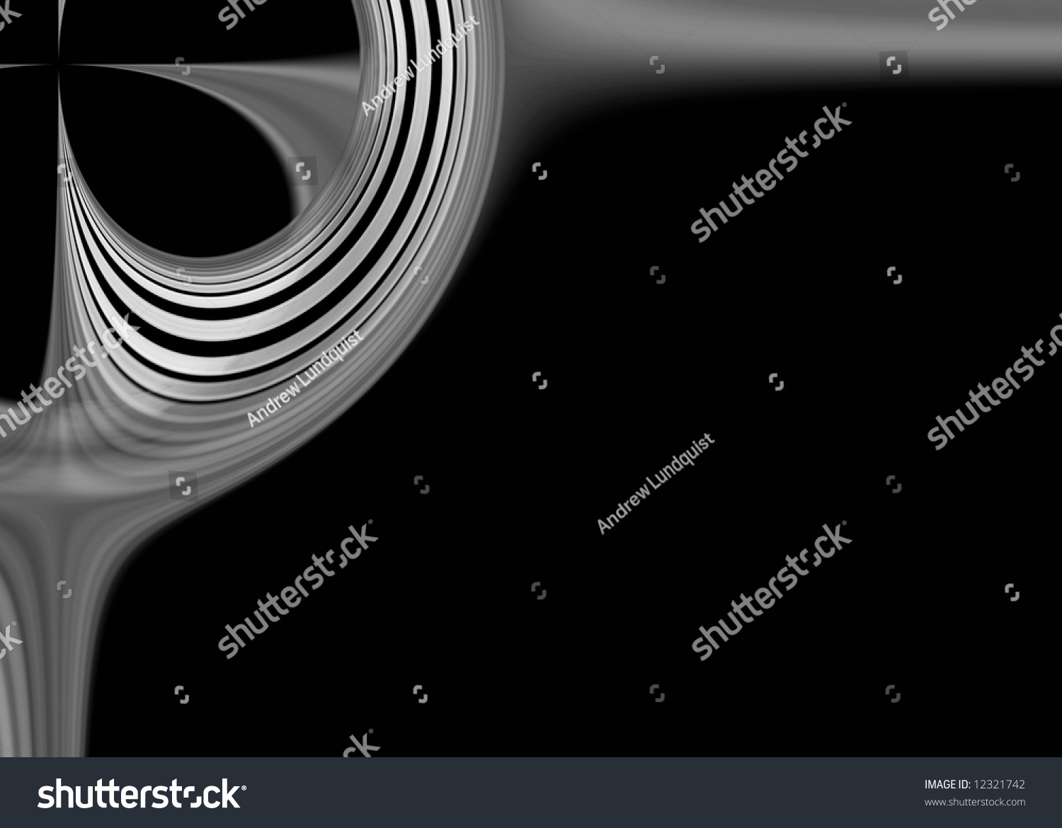 Modern Futuristic 3d Liquid Metallic Silver Stock Illustration 12321742 ...