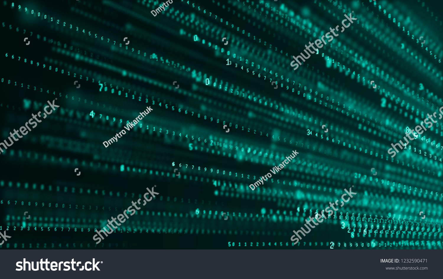 Binary Code Abstract Technology Background Big Stock Illustration ...