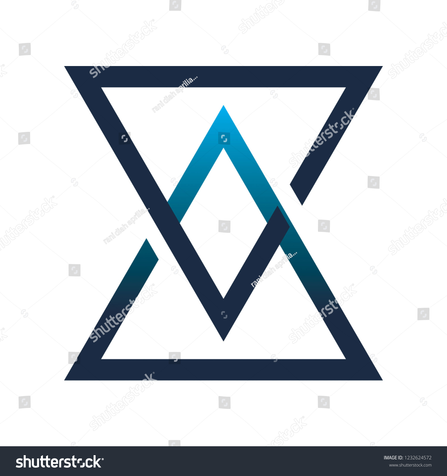 Triangle Line Logo Stock Vector (royalty Free) 1232624572 