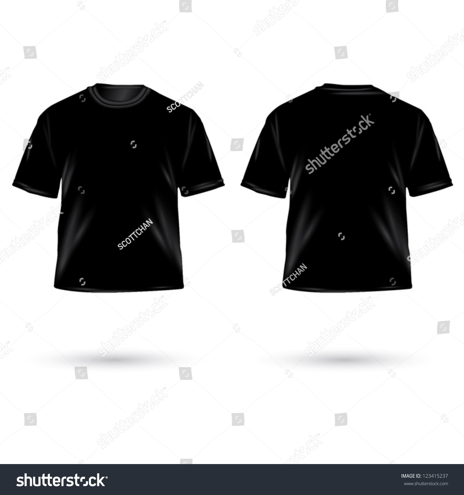 Vector Mens Tshirt Design Template Stock Vector (Royalty Free ...