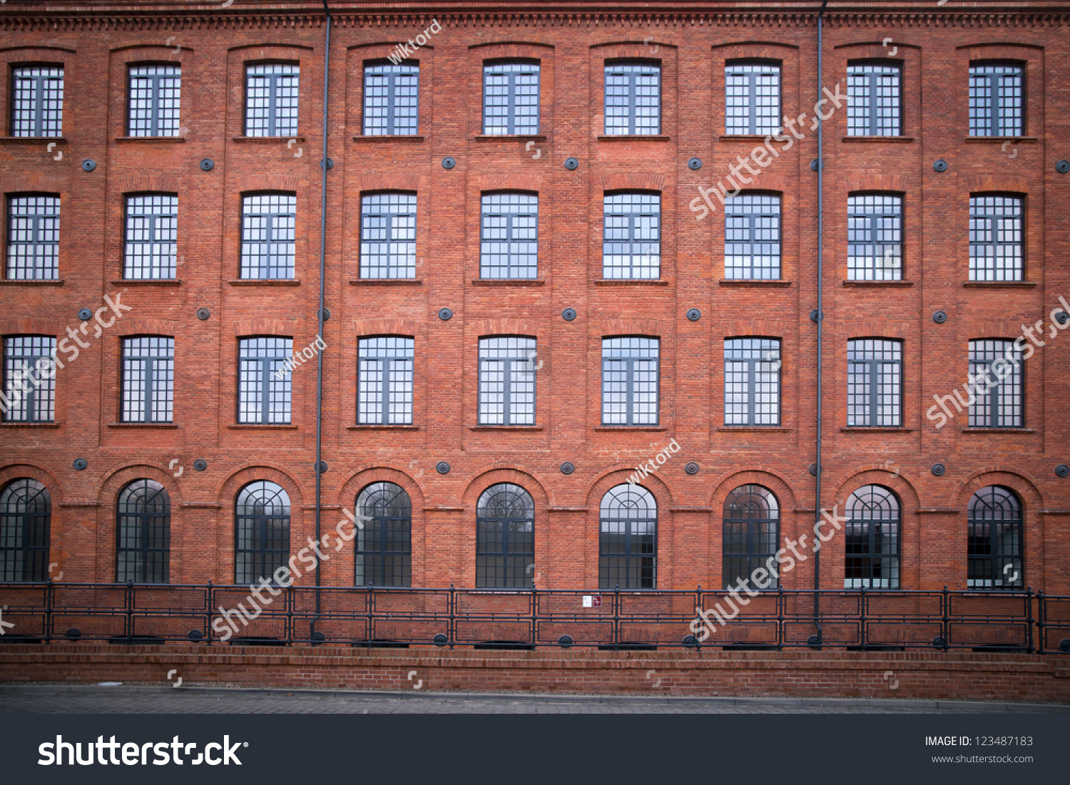 Huge Red Brick Classic Industrial Building Stock Photo 1168173304 