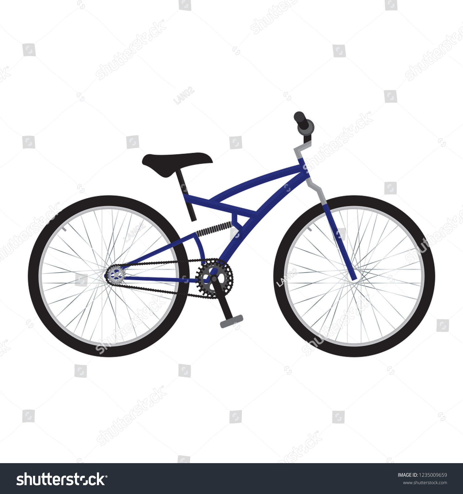 Side View Bike Stock Vector (Royalty Free) 1235009659 | Shutterstock