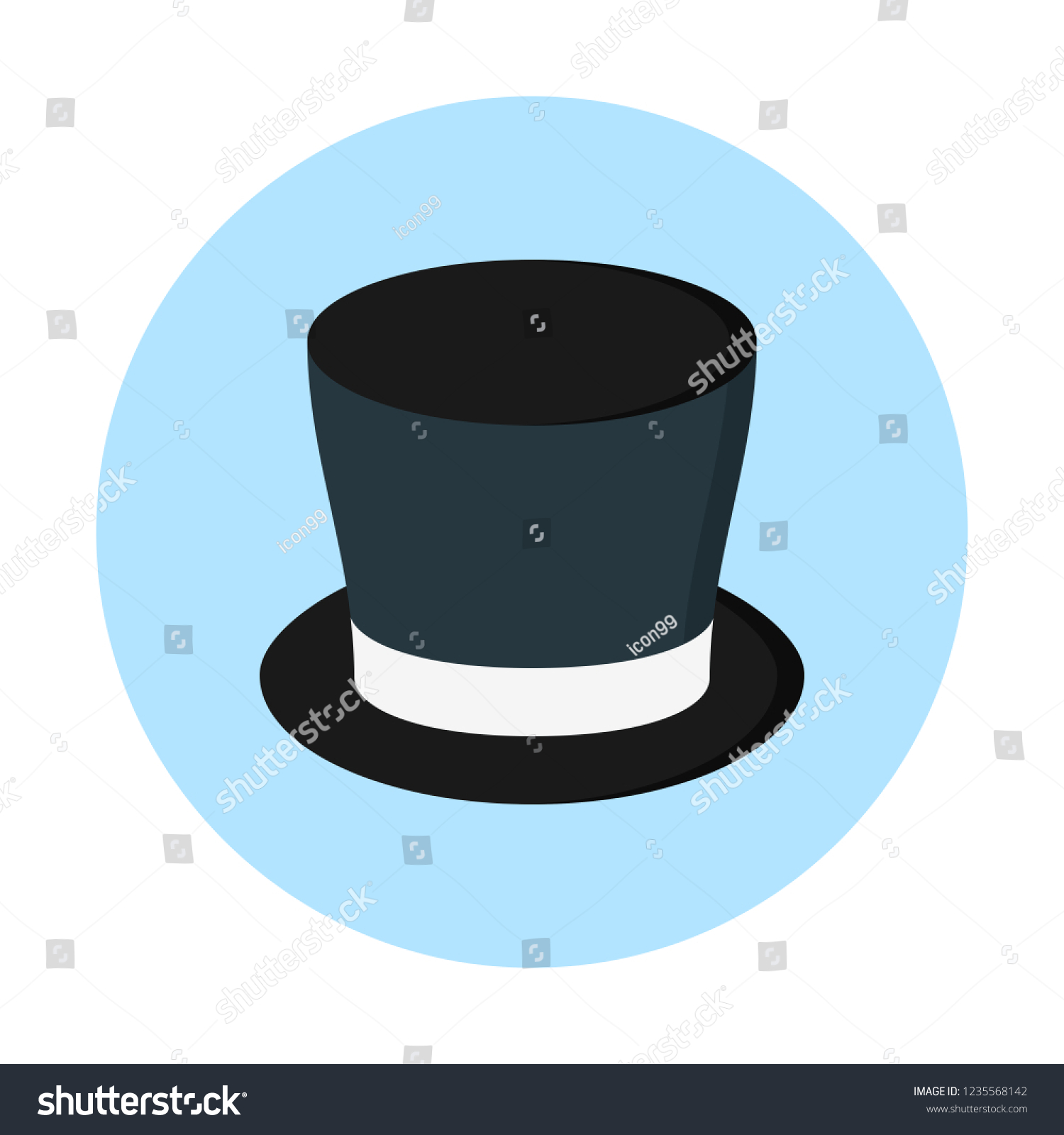 Шляпа цилиндр иконка
