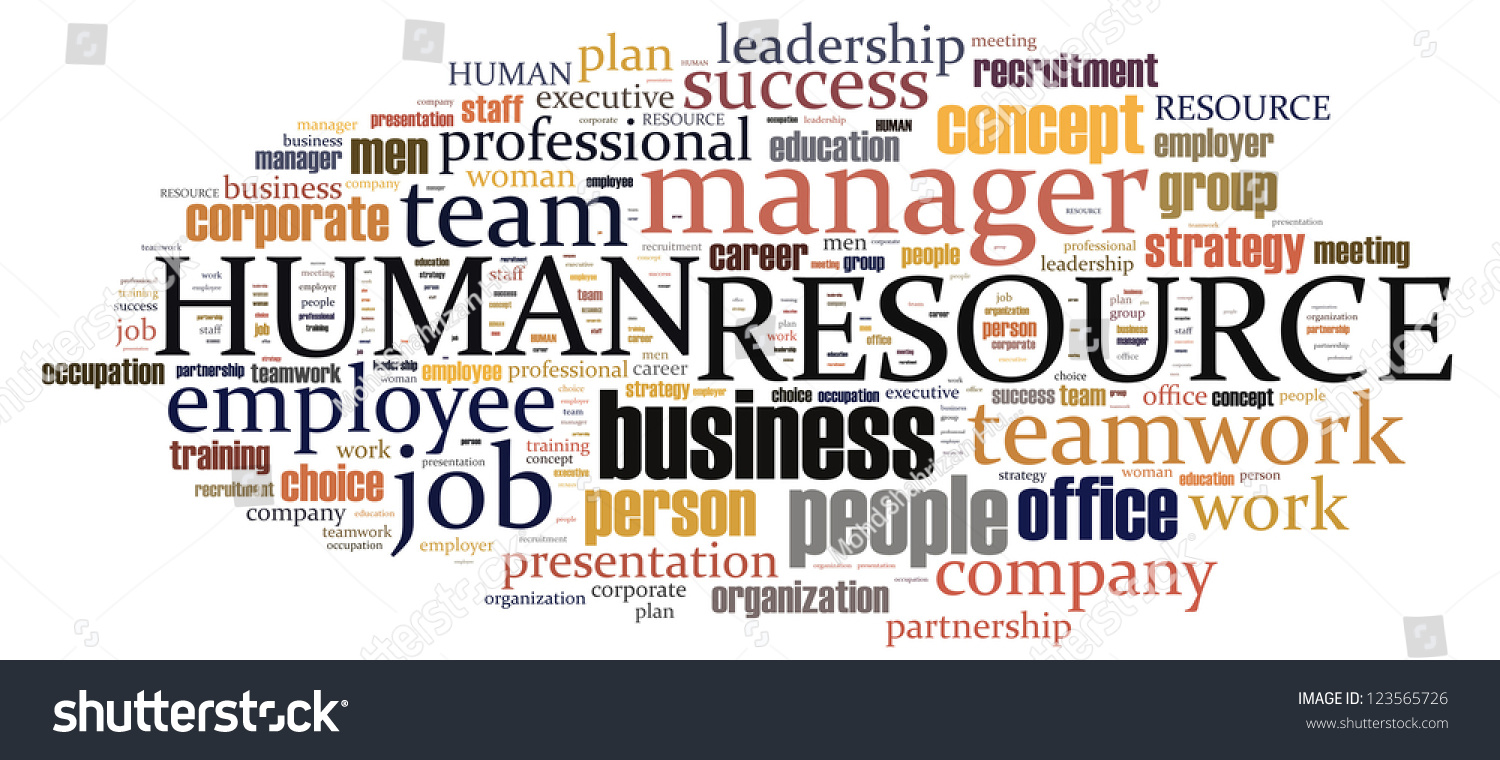 Human Resource Infotext Graphics Arrangement Concept Stock Illustration ...