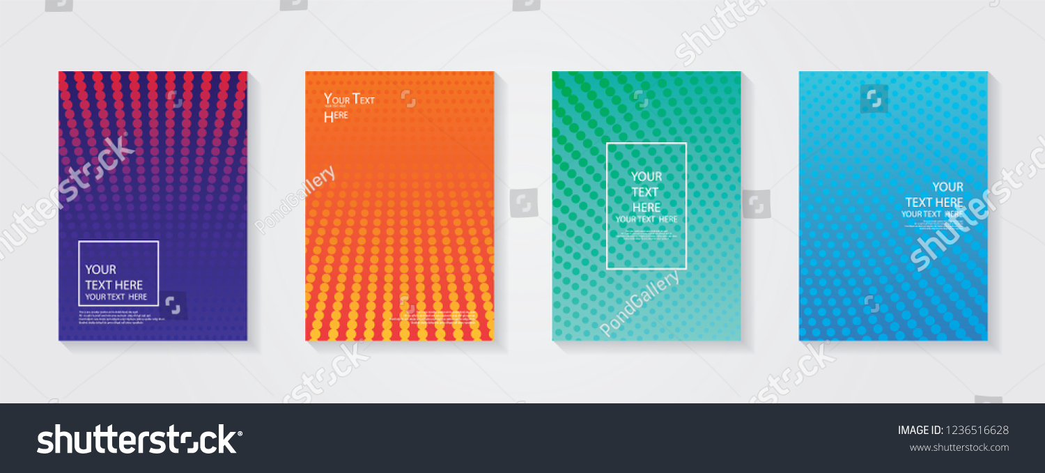 Minimal Modern Cover Design Dynamic Colorful Stock Vector (Royalty Free ...