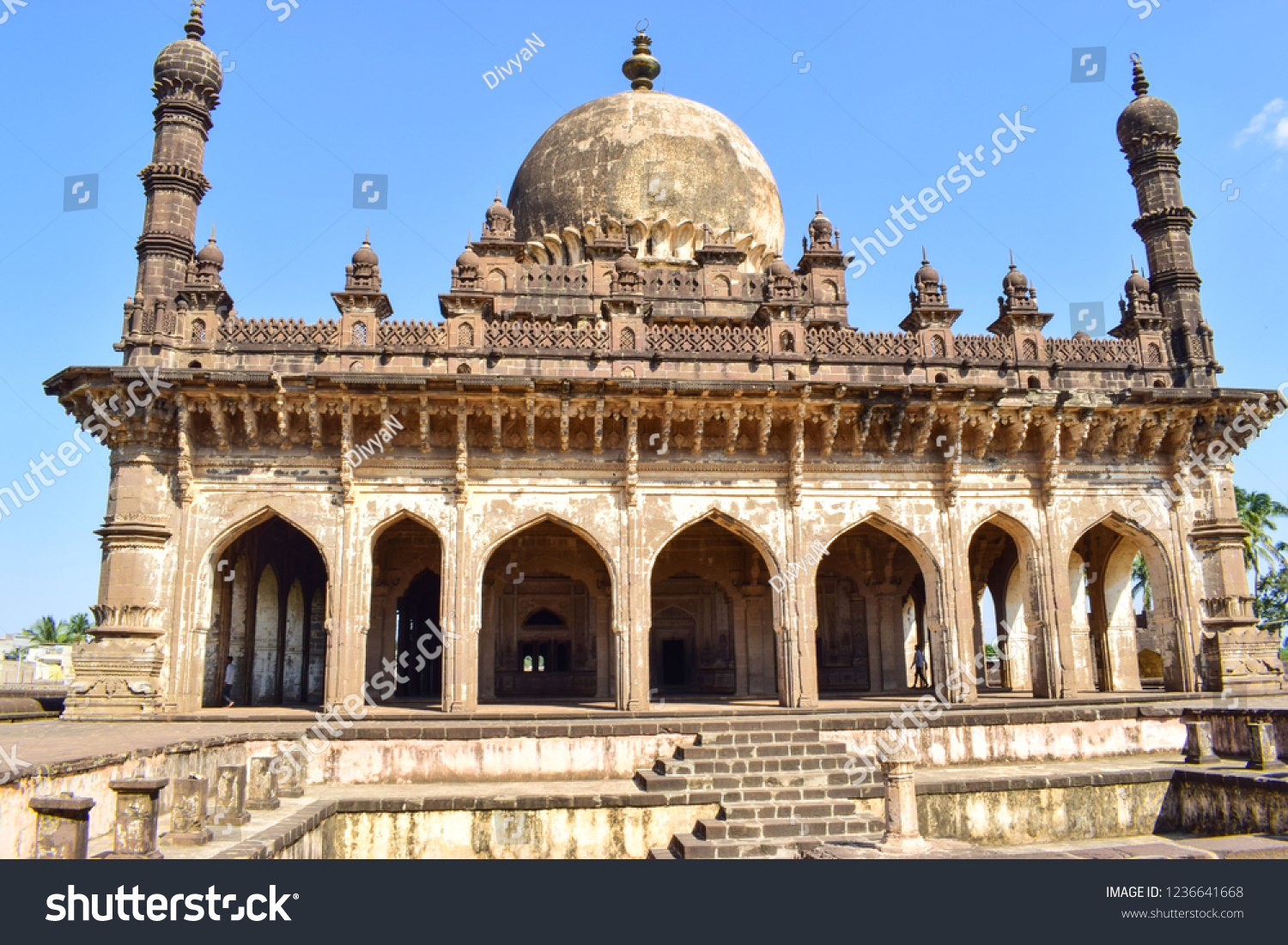 Ibrahim Rauza Masjid Bijapur Karnataka India Stock Photo 1236641668 