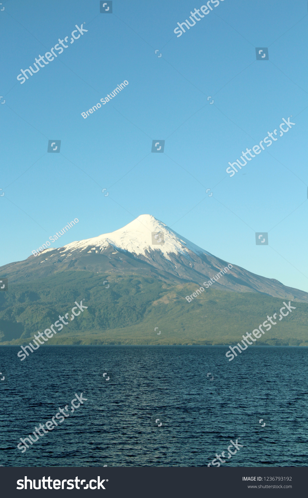 Volcano Snow Chile Stock Photo 1236793192 | Shutterstock