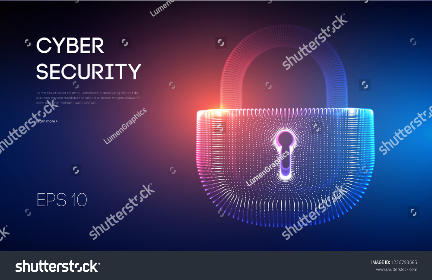 Coputer Internet Cyber Security Background Cyber Stock Vector (Royalty ...